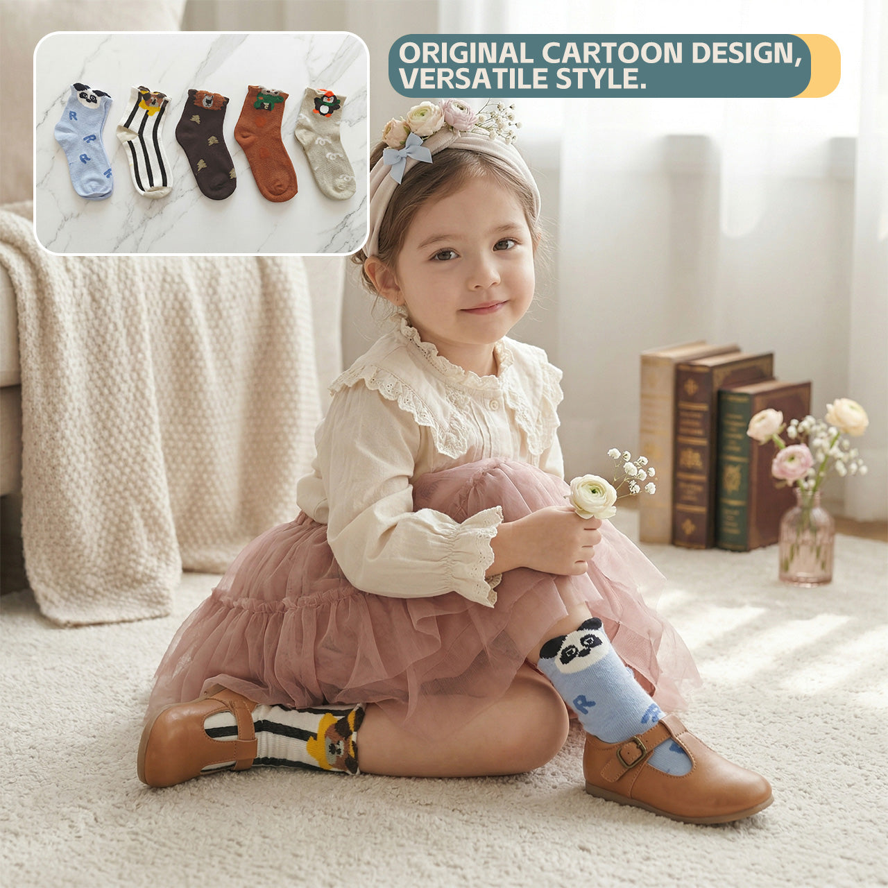 AGOGOLIFE Kids Cotton Socks – 5-Pack