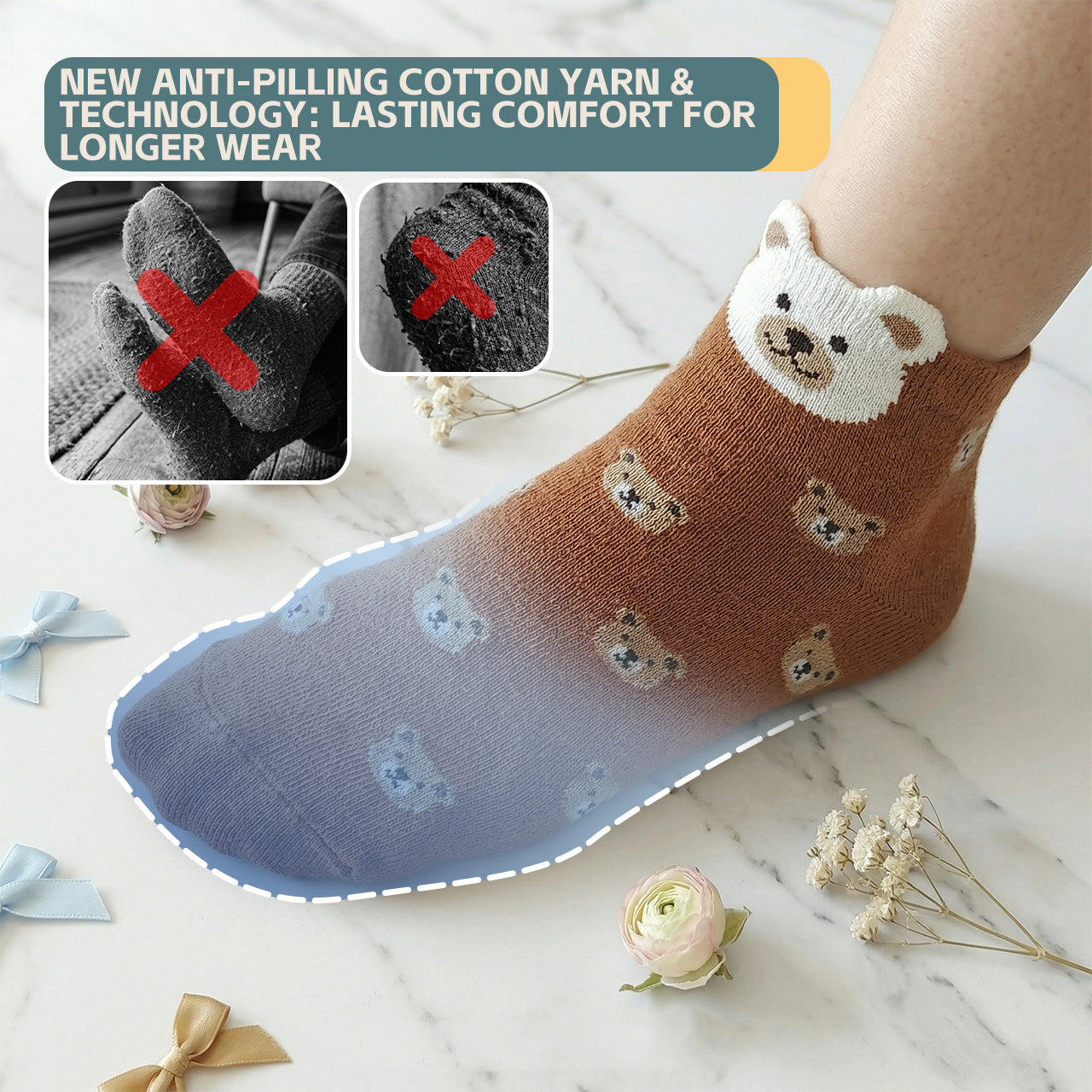 AGOGOLIFE Kids Cotton Socks – 5-Pack