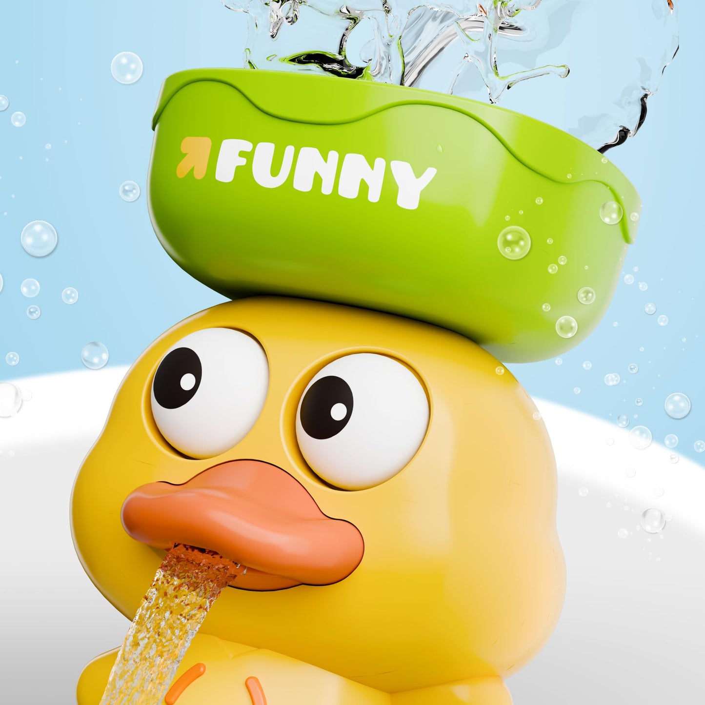 🐤 Duck Rain Shower Bath Toy – Interactive Waterfall Toy for Babies & Toddlers with Pouring Cup, Suction & Sensory Fun